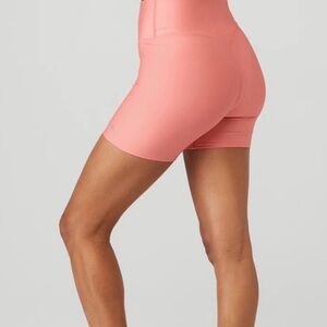 Alo Yoga 5” Airlift Energy Shorts, Size Small, Color Strawberry Lemonade